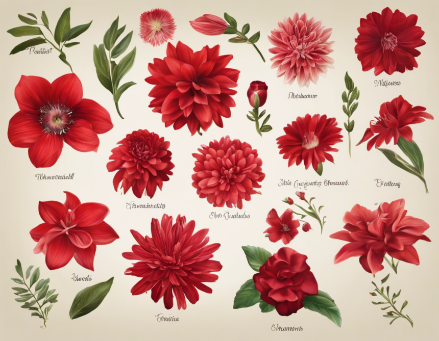 Blooming Beauty: 30 Red Flower Names for Your Garden